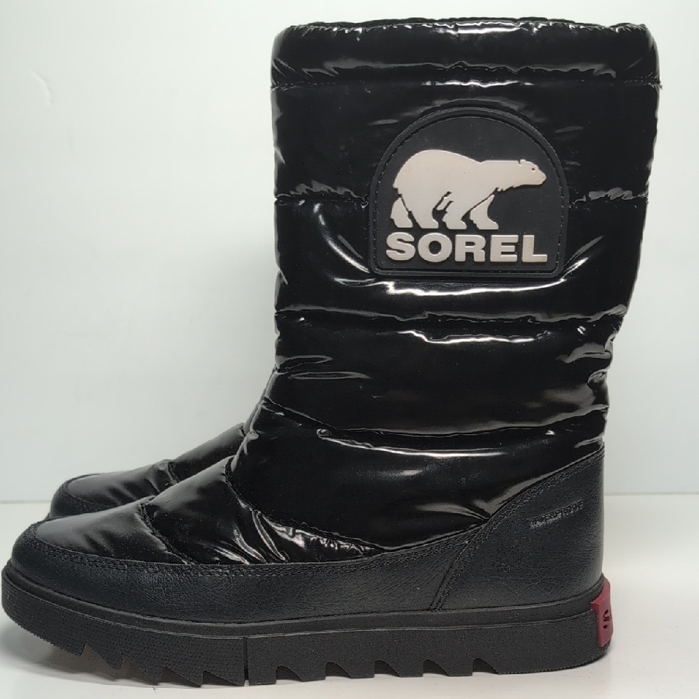 Sorel Joan of Arctic Next Lite glossy puffy boots womans size 6 EU 37